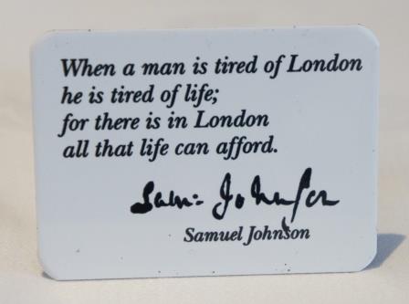 Tired of London fridge magnet